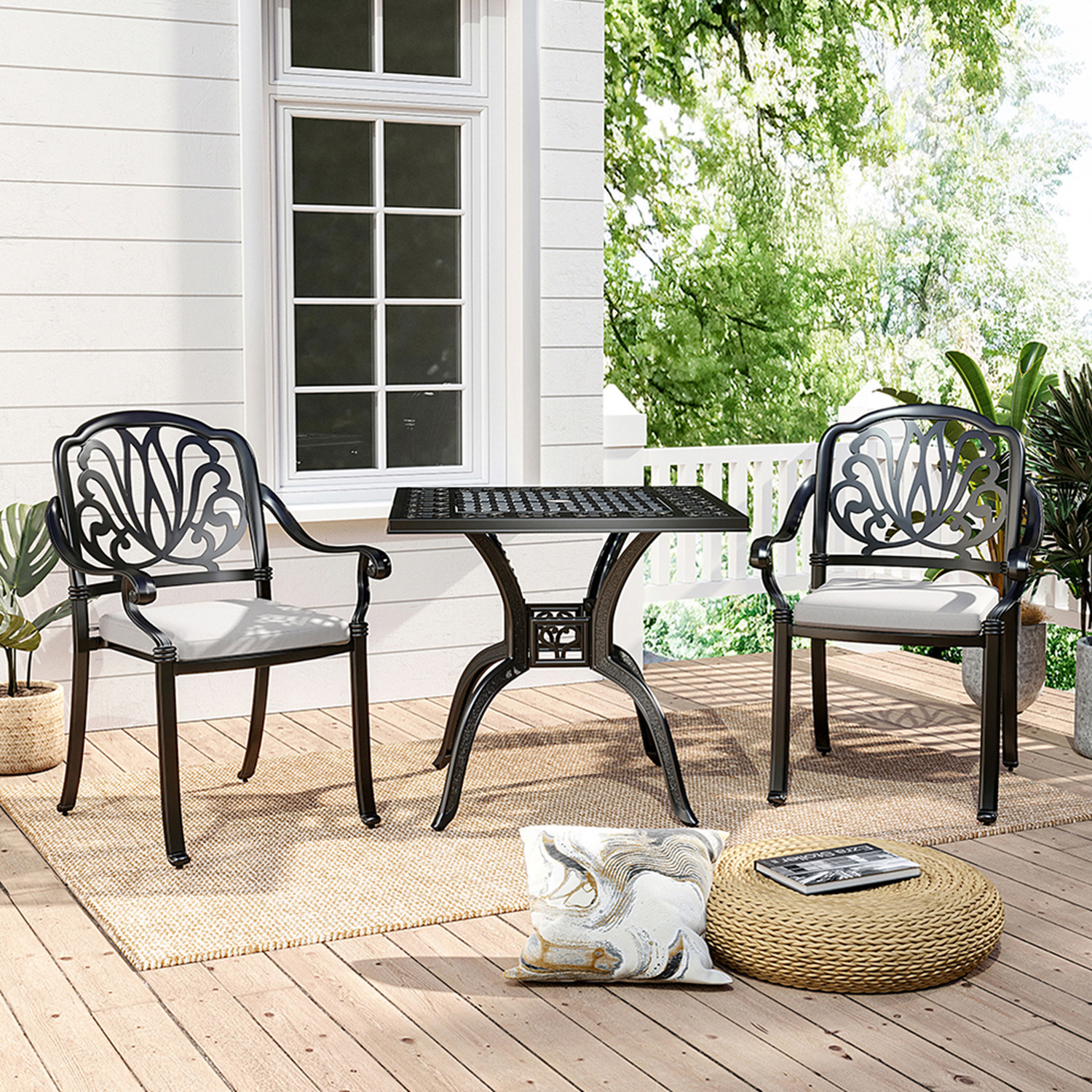 Image of Outdoor Garden Furniture Set with Cutout&hellip;