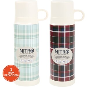 Nitro Stainless Steel Retro Flask