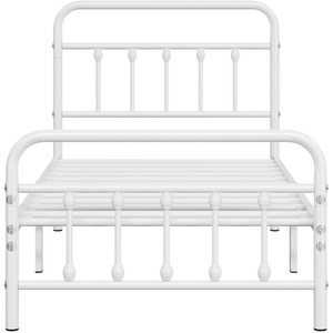 White / Single Yaheetech Vintage Metal Bed Frame shot 10695311