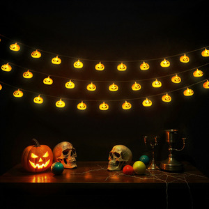 Battery Operated LED Pumpkin String Lights