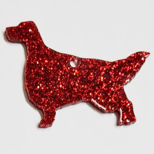 Glitter English Setter Christmas Decoration