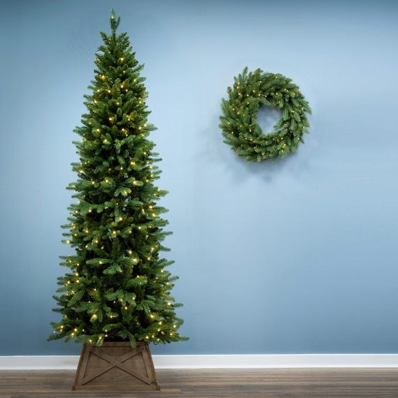 The Pre-lit Ultra Slim Mixed Pine Tree
