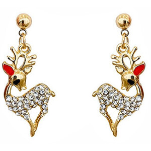 Christmas Reindeer Drop Earrings