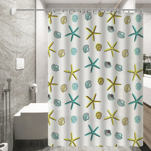 Bathroom Partition Shower Curtain