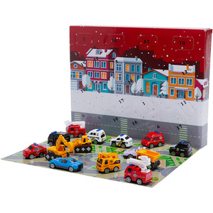 Christmas Advent Calendar Pull Back Cars Set