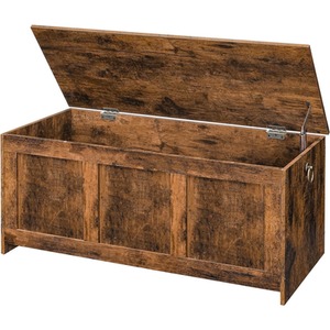 Large Industrial Wooden Storage Box Chest Trunk Rustic