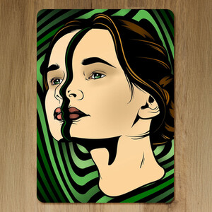 Portrait of woman Designer Placemat Set