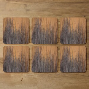 Broom stick on the wall Designer Coaster Set