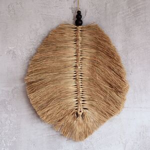 Hanging Raffa Leaf Wall Decor 35cm Eco Chic