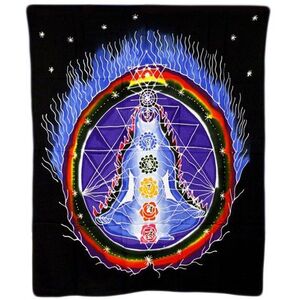 Chakra Connections Vibrant Batik Wall Art