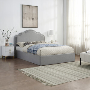 High Headboard Ottoman Storage Bed Frame