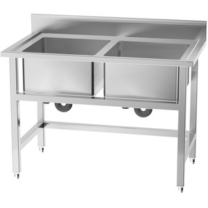 Darphe Commercial Double Bowl Kitchen Sink