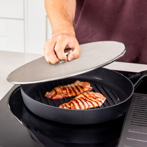 KitchenAid Splatter Guard, Stainless Steel Frying Pan Splatter Screen, 33cm