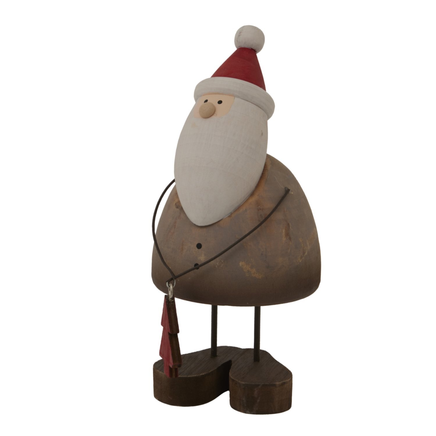 Image of Large Rustic Santa with Tree Christmas&hellip;