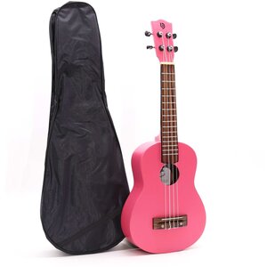 Artisan Bright Pink Ukulele 4 String Handcrafted Portable