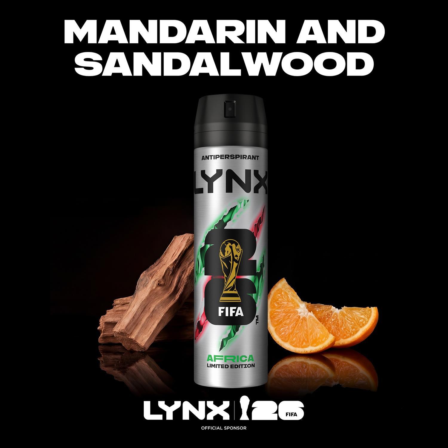 Lynx Limited Edition Fifa Africa Anti-Perspirant Aerosol Deodorant Spray, 200Ml - Image 6