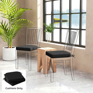 Outsunny Outdoor Chair Seat Cushions Set of 2, Garden Chair Cushions