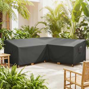 Outsunny V-Shaped Sectional Sofa Cover Waterproof Anti UV
