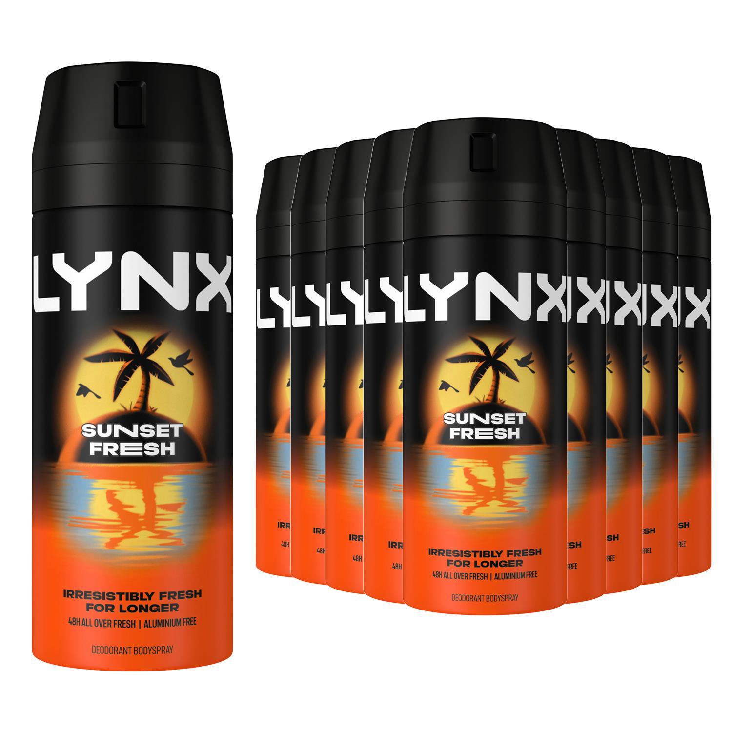 Lynx Sunset Fresh Men's Deodorant Body Spray 48H Protection, 12X150ml - Image 6