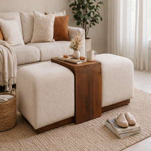 Solid Wood Arden Bench Duo