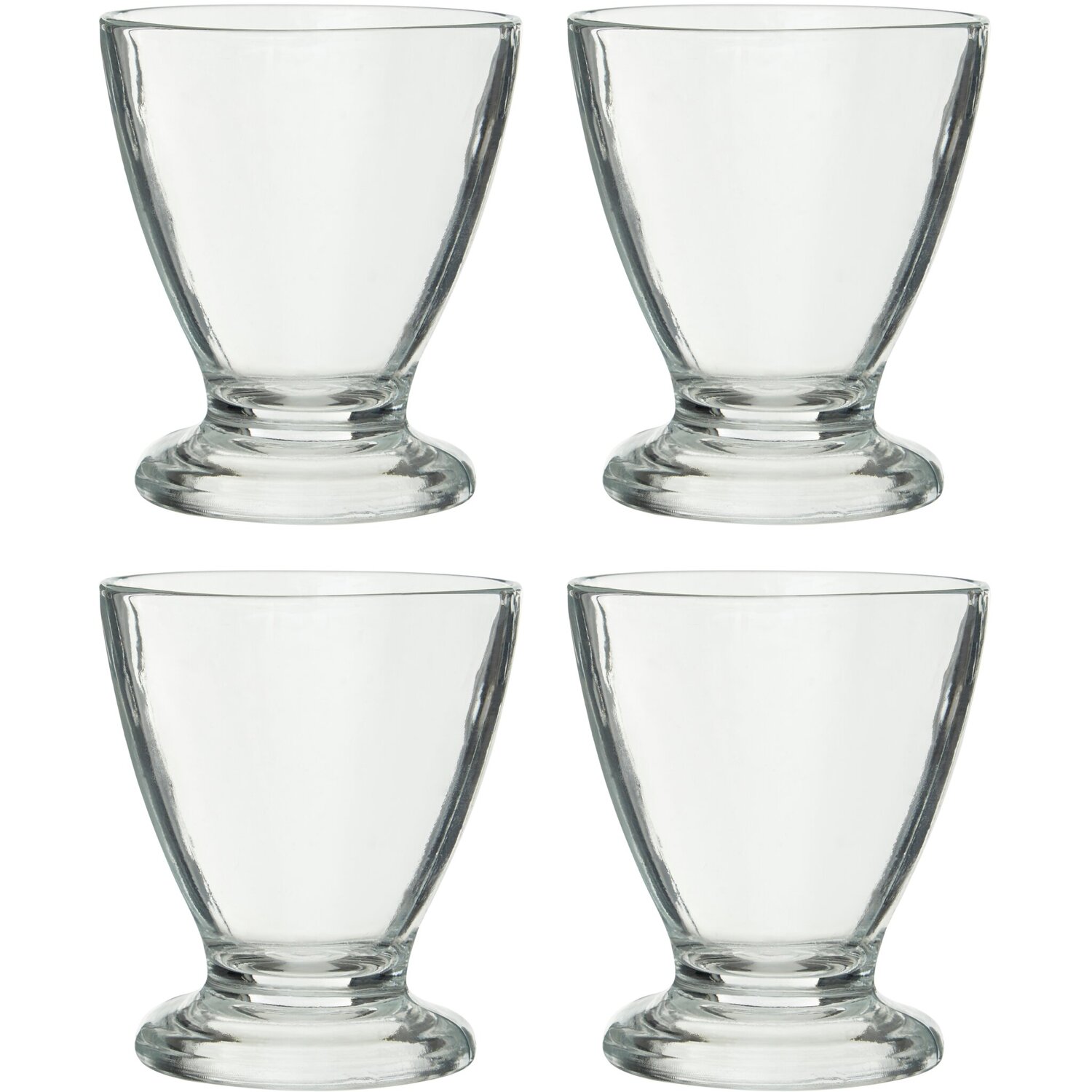 Torta Set Of 4 Glass Sundae Dishes - Clear