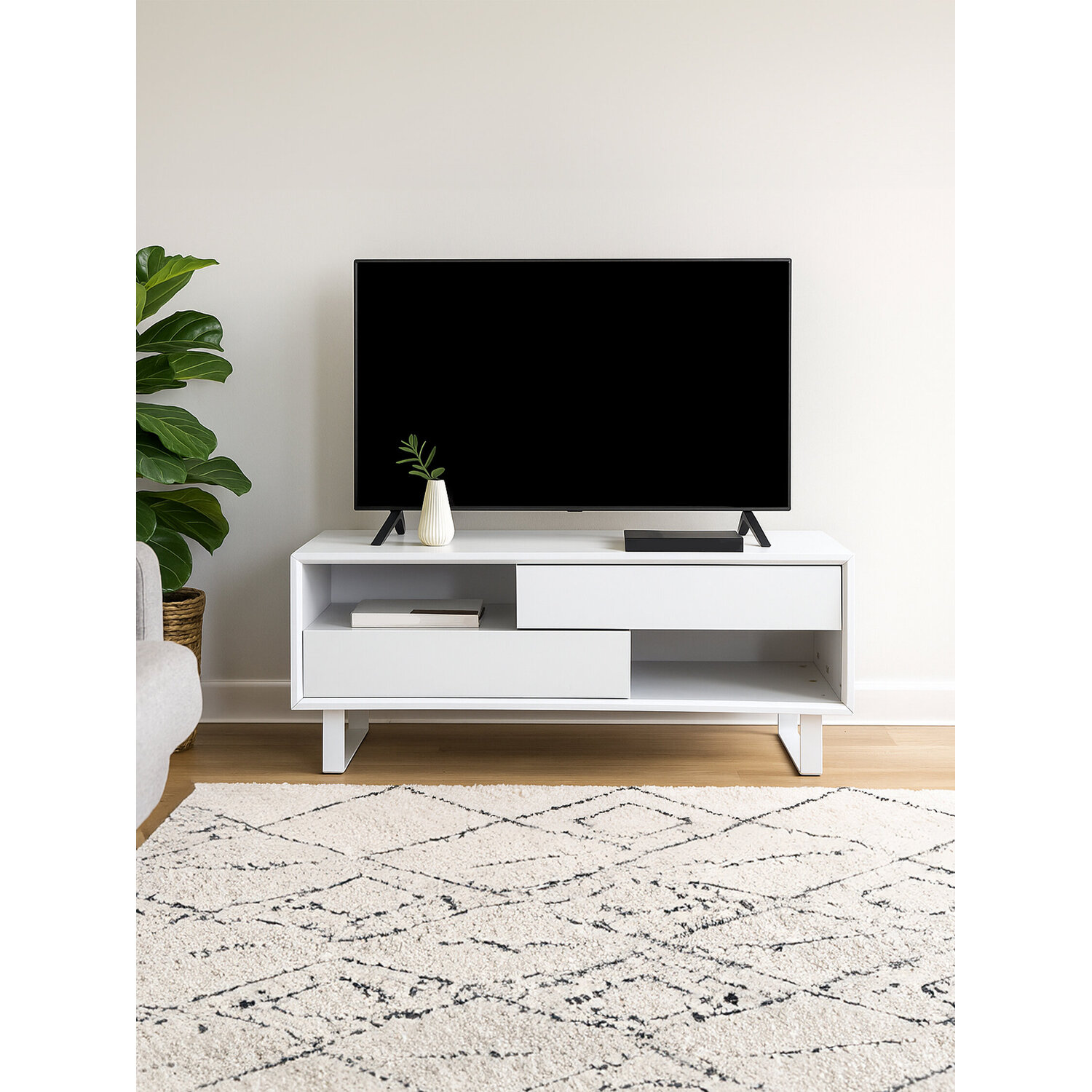 Moritz White High Gloss Coffee Table - White