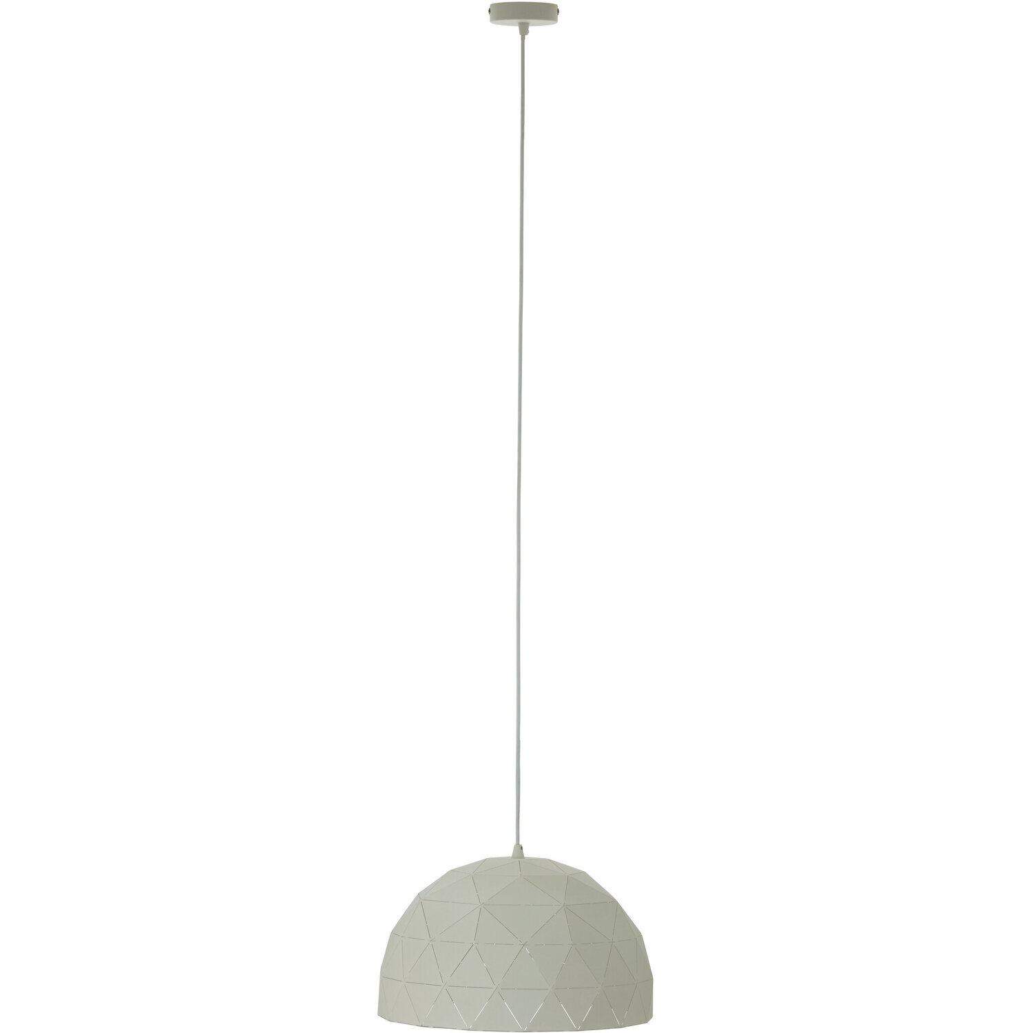 Mateo Small White Dome Pendant Light - White