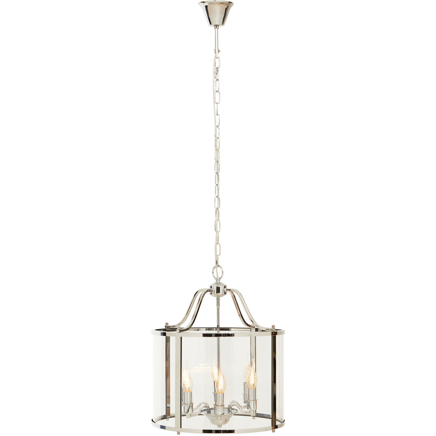 Hampstead 6 Bulb Chrome Pendant Light - Silver