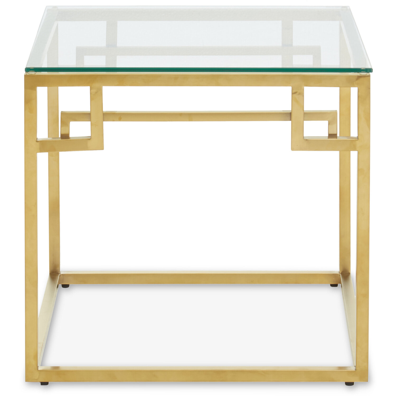 Allure Gold Brushed Side Table - Gold