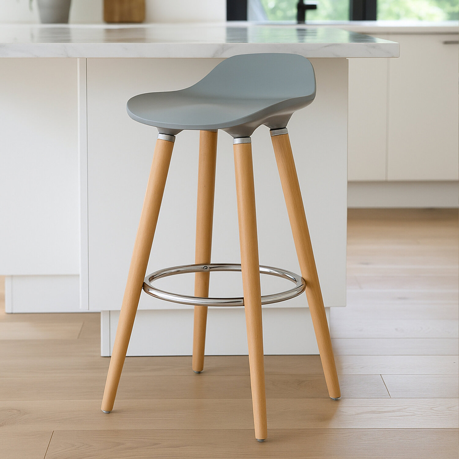Stockholm Grey Bar Stool - Grey