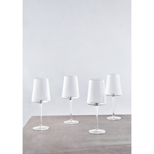 Eldon Set of Four Ribbed Wine Glasses MOB