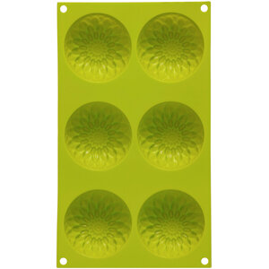 Hallie 6 Sunflower Lime Green Cake Mould