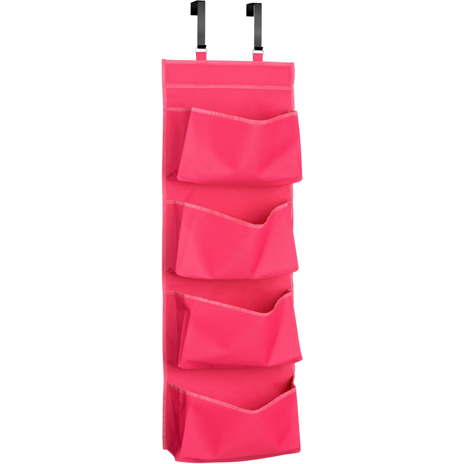 Verti Over Door Hot Pink 4 Tier Hanging Organiser - Pink