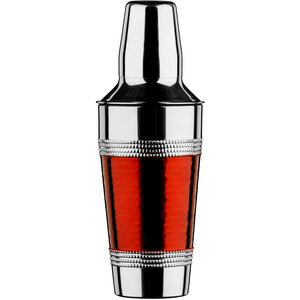 Hammered Red Band Cocktail Shaker
