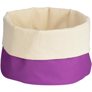 Purple And Cream Rounded Bread Basket