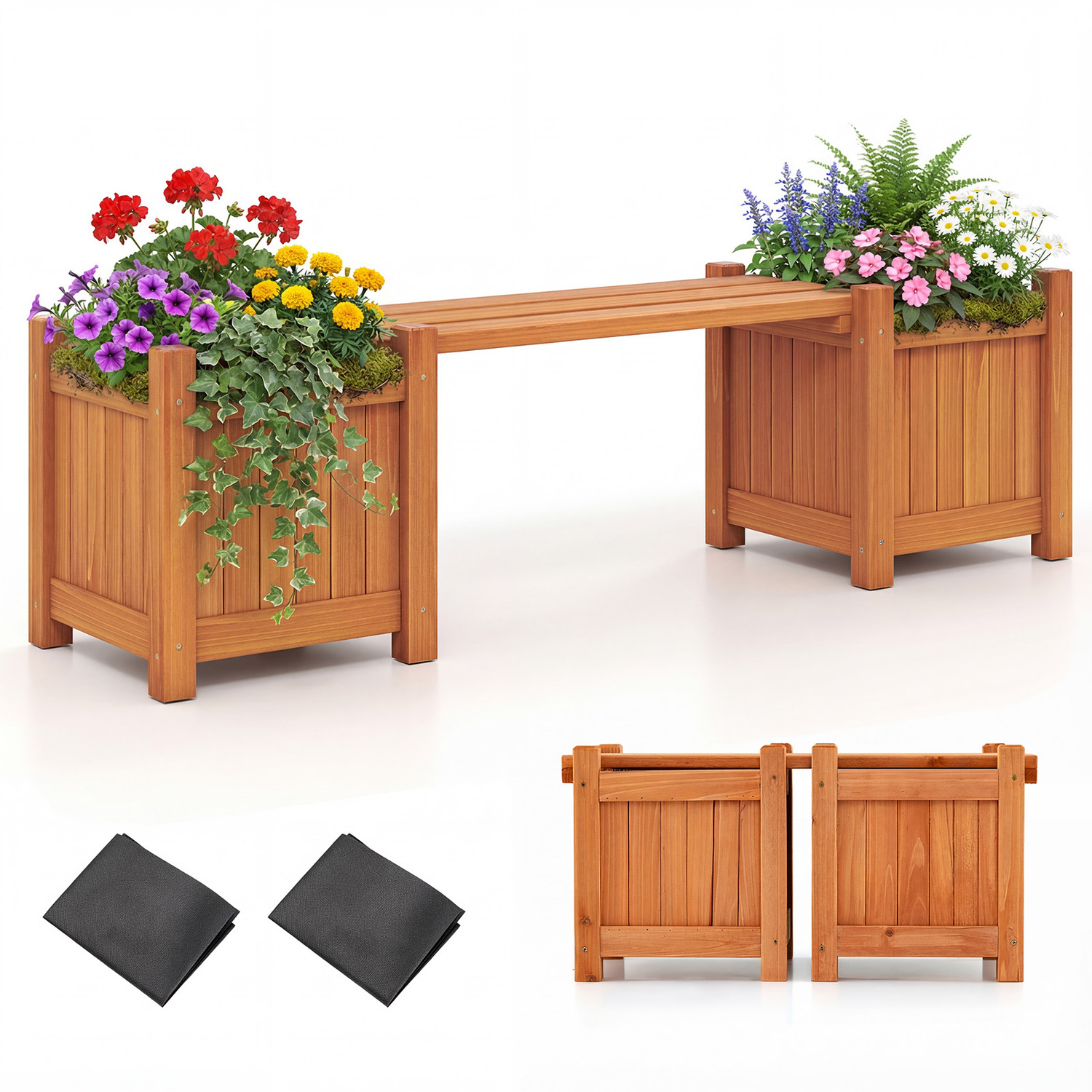 3-in-1 Outdoor Planter Box