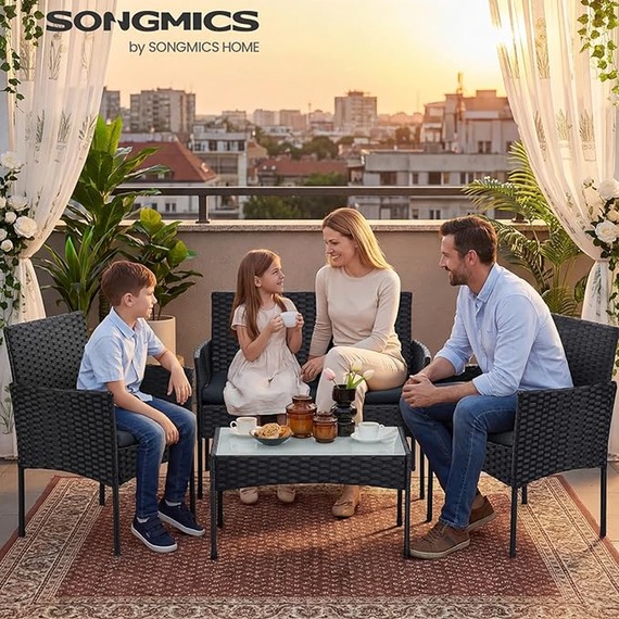 Polyrattan Outdoor Patio Furniture Set