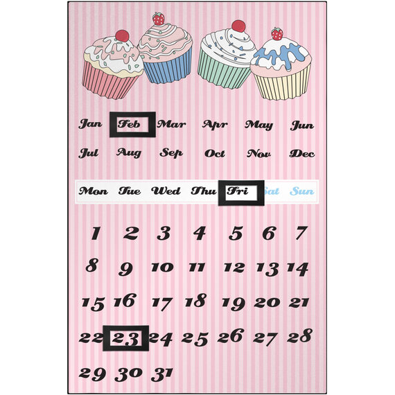 Cupcake Magnetic Calendar