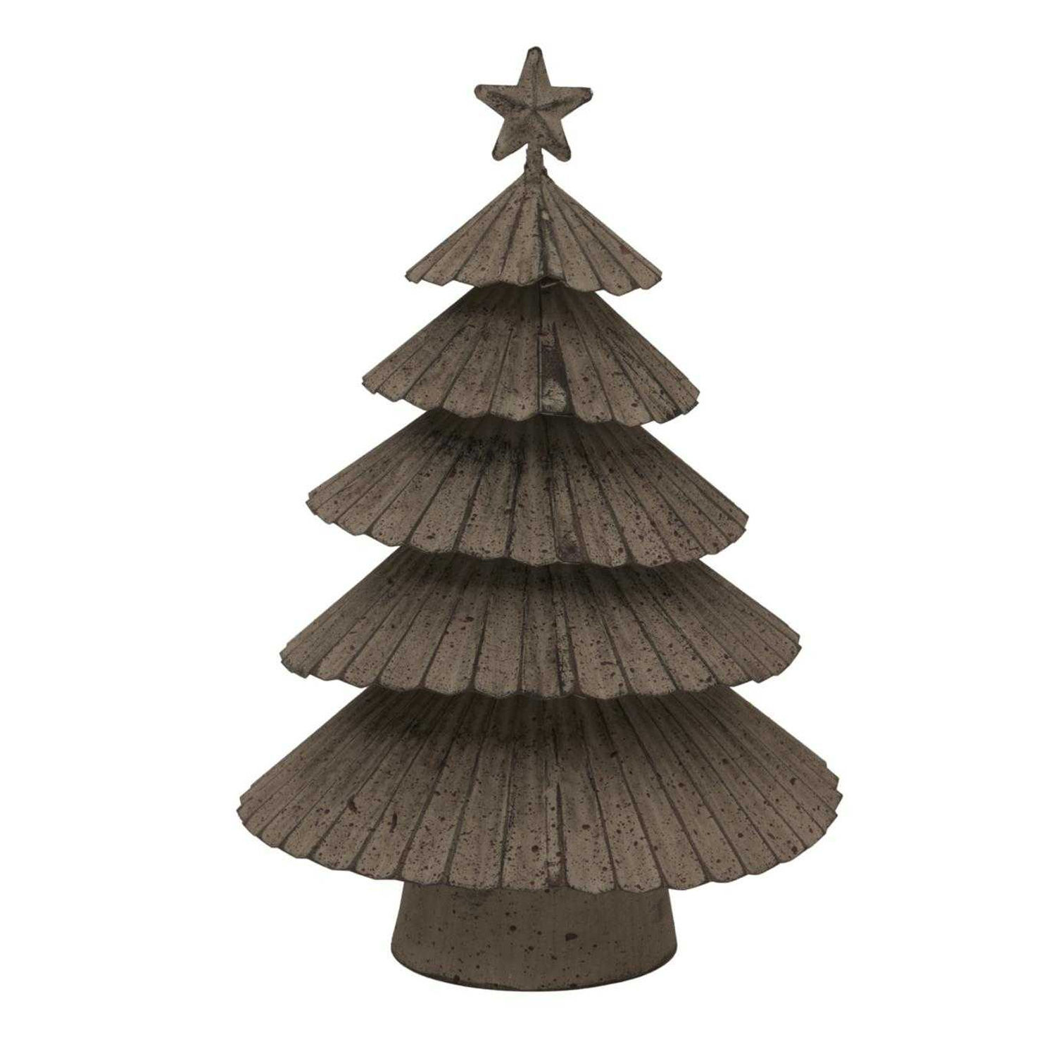 Hill Interiors Metal Layered Tree Christmas Decoration - Silver