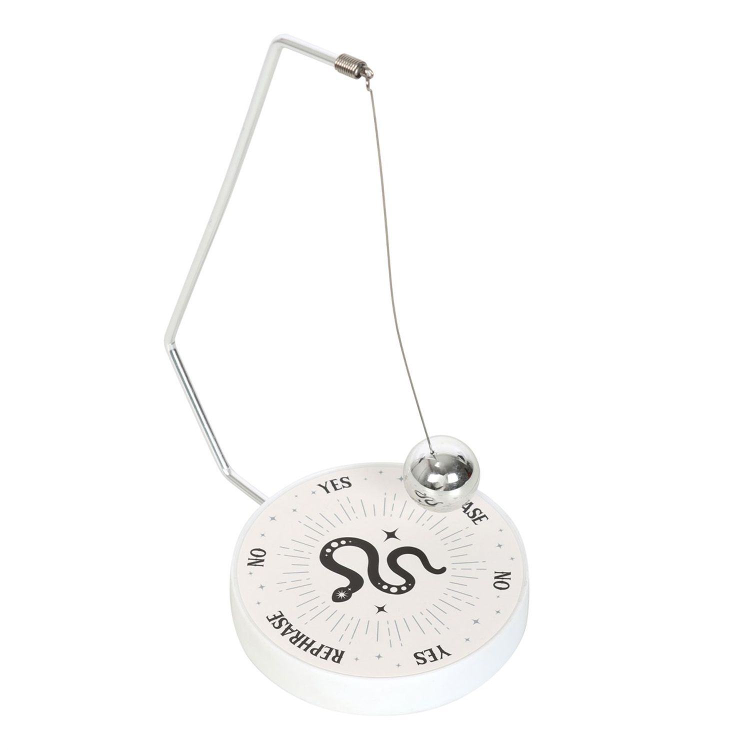 Something Different Mystic Snake Pendulum Decision Maker - White/Black - One Size