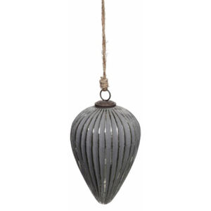 Hill Interiors Metallic Cone Bauble