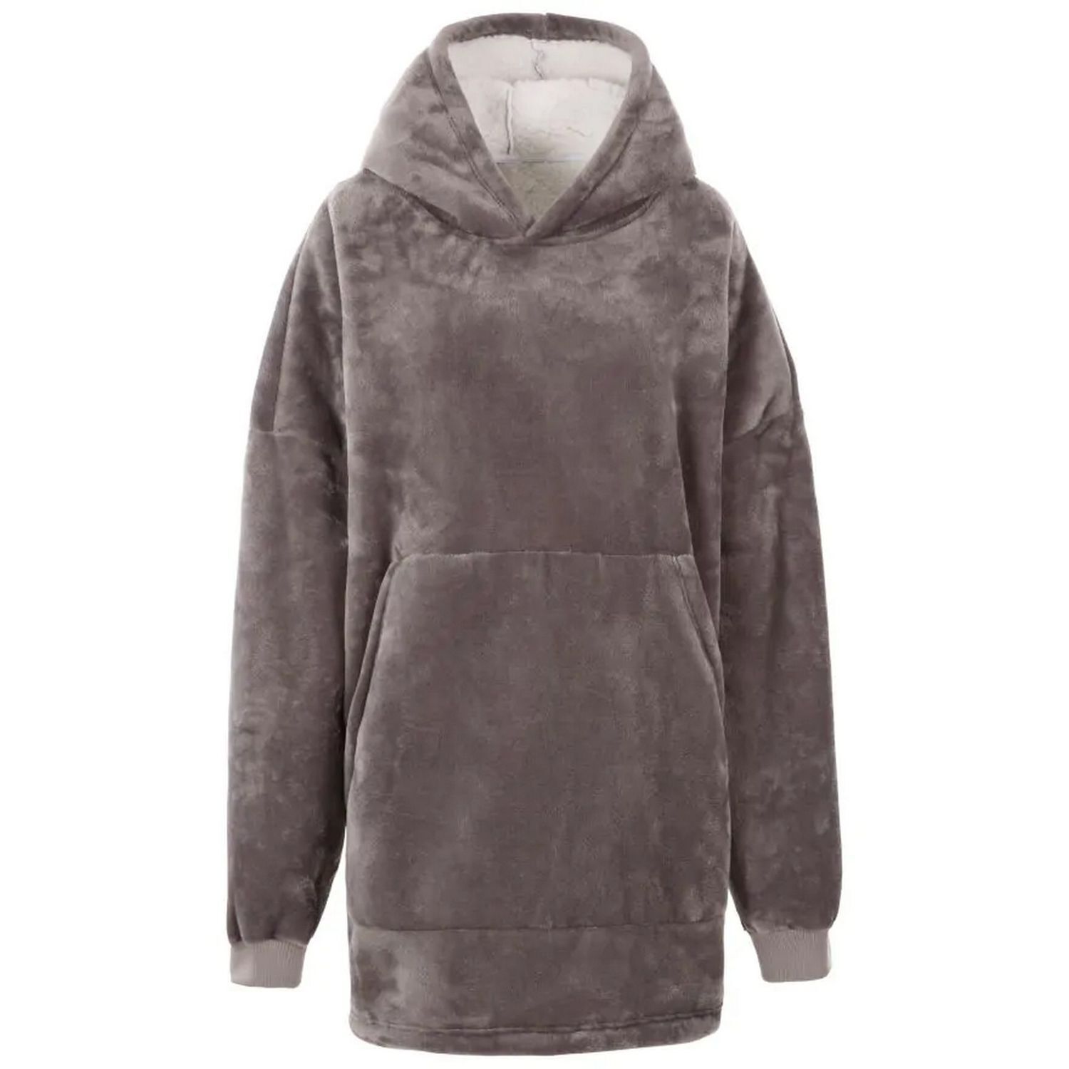 Trespass Unisex Adult Cosiness Oversized Hoodie Blanket - Storm Grey / One Size