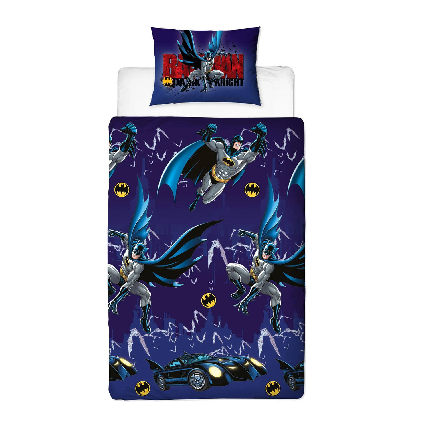Batman Reversible Duvet Set - Multicoloured / Double