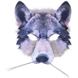 Bristol Novelty Unisex Adults Realistic Wolf Face Faux Fur Mask