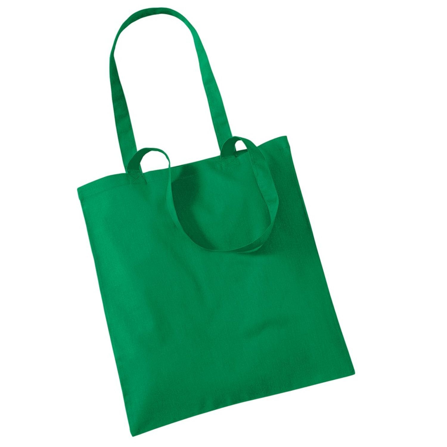 Westford Mill Bag For Life Long Handle Tote Bag - Kelly Green