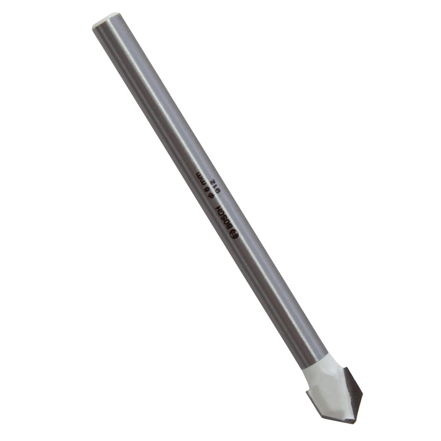 Bosch Cylindrical Shank Ceramic Tile Drill Bit - Silver
