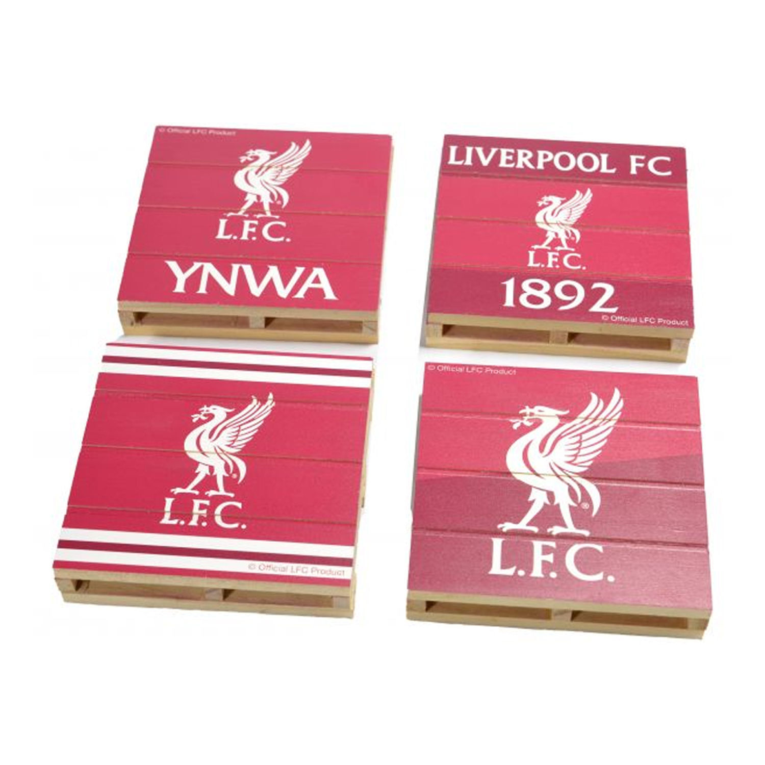 Image of Liverpool FC Pallet Coaster Set (Pack&hellip;