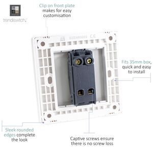 Trendi 1 Gang 3 Way Intermediate 10 Amp Rocker Light Switch
