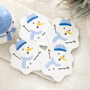 Set of 4 Melting Snowman Coasters