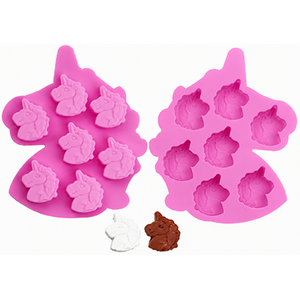 2 PC Unicorn Silicone Chocolate Baking 14 Mould